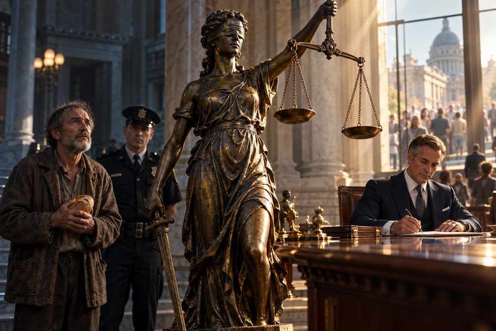 IS JUSTICE BLIND TO POWER?